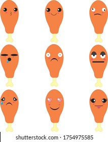 High quality vector clipart. Cute drumstick vector clip art. Perfect for creating greeting cards, invitations and stationery, decorating your blog or website, designing posters and etc.