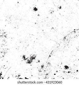 High quality vector distress grunge overlay texture. Empty design element. Dusty dripped texture. EPS 10 vector.