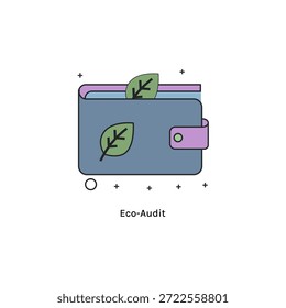Auditoría ecológica de íconos de Vector de alta calidad sobre objetivos de cero emisiones netas, compensación de emisiones, tecnología verde y soluciones para el cambio climático. Perfecto para informes corporativos de ESG y marca ecológica