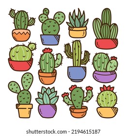High quality vector illustration of cactus doodle for your design elements.
