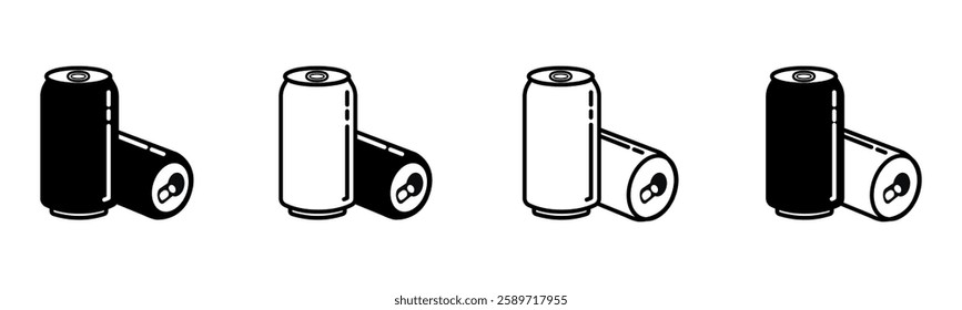 High quality vector illustration of cans, perfect for social media, banners, and digital marketing. Modern aesthetic suitable for icons, branding, and design projects and for commerical branding.