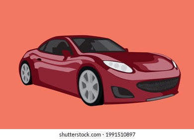 high quality vector illustration  car design 