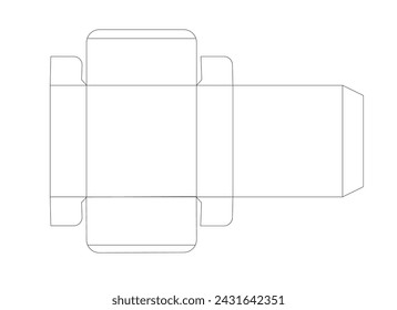 Ilustración vectorial de alta calidad de embalaje de caja de cartón Paquete de entrega de diseño para sus elementos de diseño