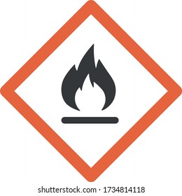 Hochwertige Vektorgrafik eines Flammbaren Flüssigkeitssymbols.