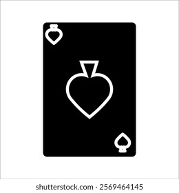 High quality vector illustration of the four Poker playing cards suits symbols - Spades Hearts Diamonds and Clubs icons isolated on white background
