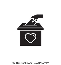 Ilustração vetorial de alta qualidade de doação de arrecadação de fundos em pessoas e tema da comunidade. Perfeito para negócios, projetos sociais, caridade, trabalho em equipe e necessidades de design de marketing.