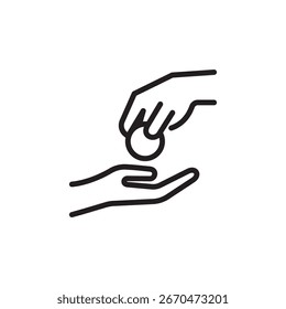 High quality vector illustration of give back in people and community theme. Perfect for business, social projects, charity, teamwork, and marketing design needs.
