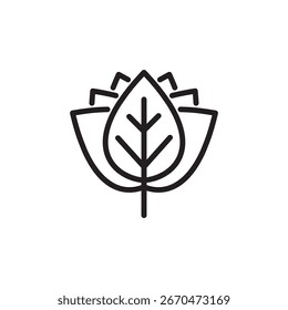 Ilustração vetorial de alta qualidade da linha fina da folha em pessoas e tema da comunidade. Perfeito para negócios, projetos sociais, caridade, trabalho em equipe e necessidades de design de marketing.