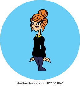 High quality vector illustration of strong career woman