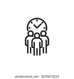 Ilustração vetorial de alta qualidade da participação do trabalhador no tema de pessoas e comunidade. Perfeito para negócios, projetos sociais, caridade, trabalho em equipe e necessidades de design de marketing.