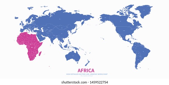 high quality vector infographic of world map 
