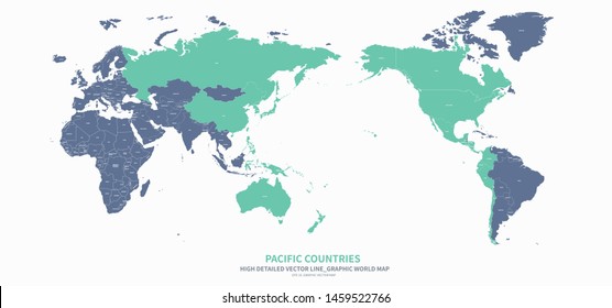 high quality vector infographic of world map 