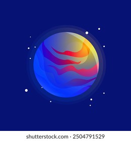 high quality vector planet illustration assets