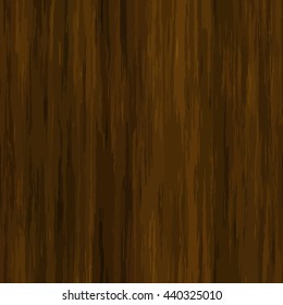 High quality Vector seamless wood texture. Dark hardwood part of parquet. Wooden striped fiber textured background. Old timber panel. Close up brown grainy surface plywood floor or furniture.