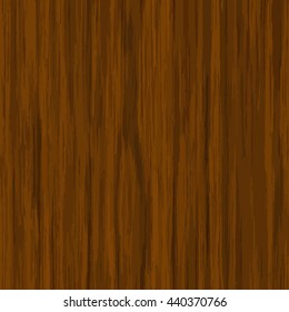 High quality Vector seamless wood texture. Dark hardwood part of parquet. Wooden striped fiber textured background. Old timber panel. Close up brown grainy surface plywood floor or furniture.