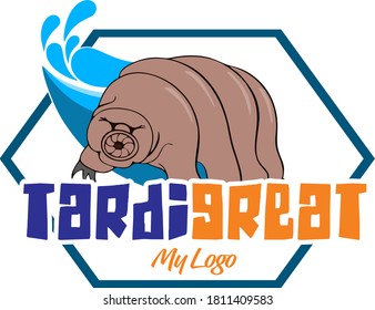 High quality vector of tardigrade park logo