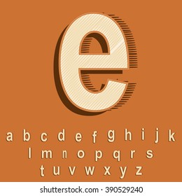 High quality Vector Vintage/Retro Font, EPS 10