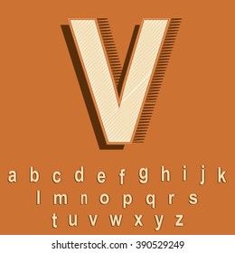 High quality Vector Vintage/Retro Font, EPS 10