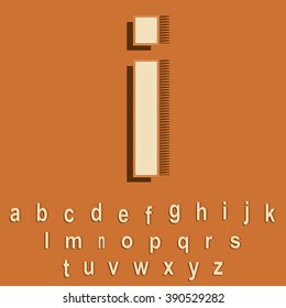 High quality Vector Vintage/Retro Font, EPS 10