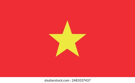 High quality Vietnam vector flag