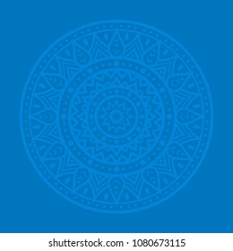 High Quality Vintage Decorative Oriental Mandala on Color Background . isolated Vector Elements