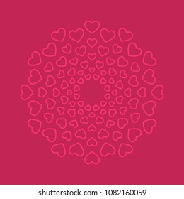 High Quality Vintage Decorative Oriental Mandala on Color Background . isolated Vector Elements