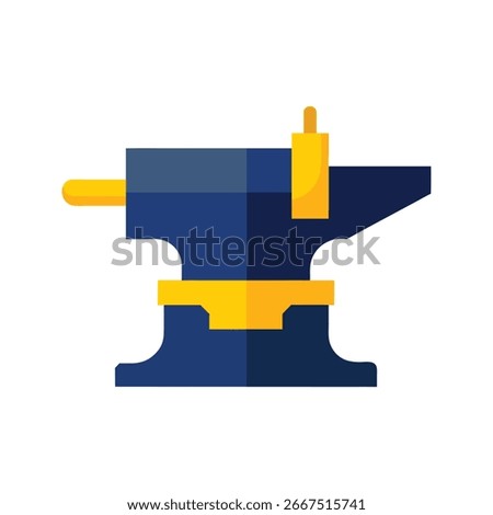 High quality vise artwork suitable for workshop clamping woodworking and mechanical tool equipment projects Vector illustration on white background.
