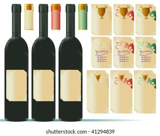 High quality wine brand presentation