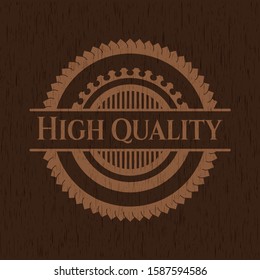 High Quality wood emblem. Retro. Vector Illustration.