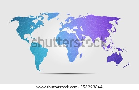high quality world map polygon background stock vector royalty free high quality world map