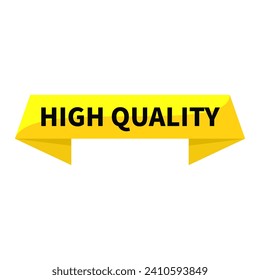 High Quality Yellow Ribbon Rectangle Shape For Information Advertisement Social Media Business Marketing Promise
