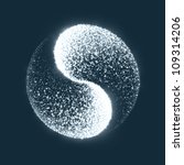 High quality "yin yang" concept. Illustration is divided into layers for comfortable editing. RGB color space. Eps 10.