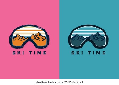 High quliaty ski sport for tshirt design