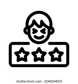 high rating icon or logo isolated sign symbol vector illustration - high quality black style vector icons
