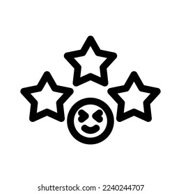 high rating icon or logo isolated sign symbol vector illustration - high quality black style vector icons
