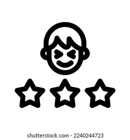 high rating icon or logo isolated sign symbol vector illustration - high quality black style vector icons
