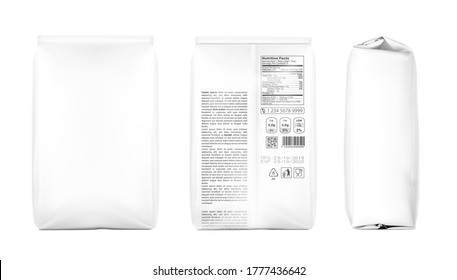 Download Blank Flour Bag High Res Stock Images Shutterstock