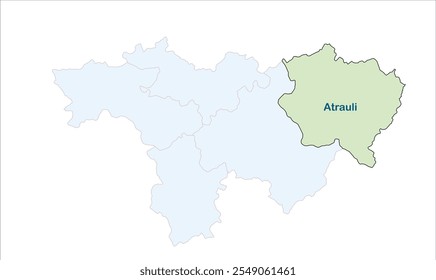 Hoher Reg von Atrauli Karte, Aligarh District, Uttar Pradesh State, Republik Indien, Regierung von Uttar Pradesh, indisches Territorium, Ostindien, Politik, Dorf, Tourismus