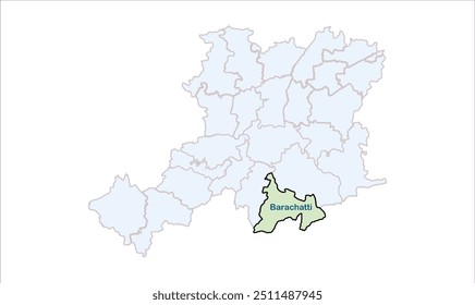 High reg of Barachatti map, Gaya District, Bihar State, Republic of India, Government of Bihar, Indian territory, Eastern India, politics, village, tourism