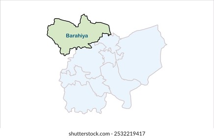 High reg of Barahiya map, Lakhisarai District, Bihar State, Republic of India, Government of Bihar, Indian territory, Eastern India, politics, village, tourism