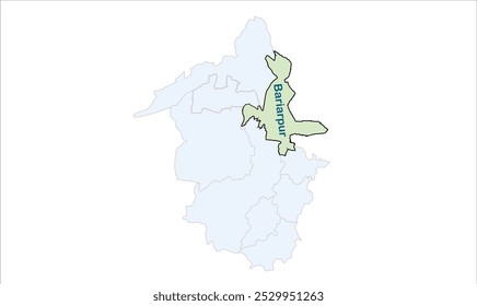 Hochregal der Bariarpur-Karte, Munger District, Bihar State, Republik Indien, Regierung von Bihar, indisches Territorium, Ostindien, Politik, Dorf, Tourismus