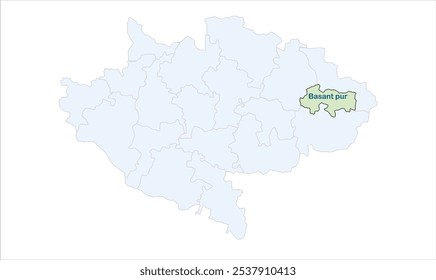 High reg of Basant pur map ,Siwan District, Bihar State, Republic of India, Government of Bihar, Indian territory, Eastern India, politics, village, tourism