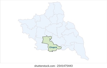 Alto reg del mapa de Chapra, Distrito de Saran, Estado de Bihar, República de la India, Gobierno de Bihar, Territorio indio, India oriental, política, aldea, turismo