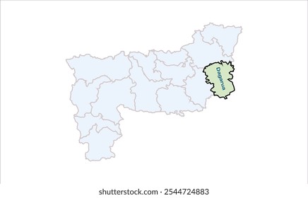 Mapa de Dagarua, Distrito de Purnia, Estado de Bihar, República de la India, Gobierno de Bihar, Territorio indio, India oriental, política, aldea, turismo