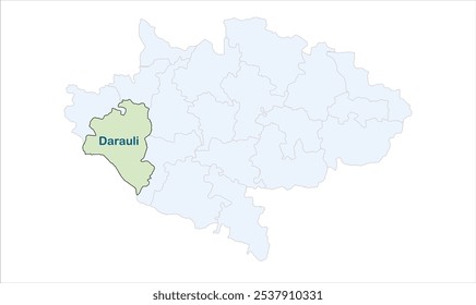 Mapa de Darauli, Distrito de Siwan, Estado de Bihar, República de la India, Gobierno de Bihar, Territorio indio, India oriental, política, aldea, turismo