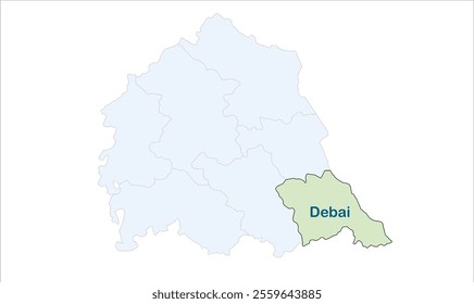 High reg of Debai map, Bulandshahr District, Uttar Pradesh State, Republic of India, Government of  Uttar Pradesh, Indian territory, Eastern India, politics, village, tourism