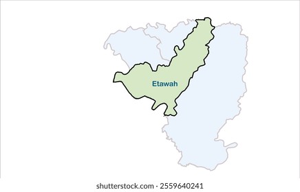 High reg of Etawah map, Etawah District, Uttar Pradesh State, Republic of India, Government of  Uttar Pradesh, Indian territory, Eastern India, politics, village, tourism