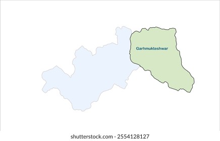 High reg of Garhmukteshwar map, Hapur District,  Uttar Pradesh State, Republic of India, Government of  Uttar Pradesh , Indian territory, Eastern India, politics, village, tourism