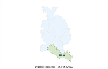 High reg of Gola map, Gorakhpur District, Uttar Pradesh State, Republic of India, Government of  Uttar Pradesh, Indian territory, Eastern India, politics, village, tourism