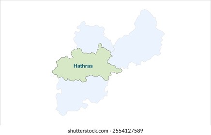 High reg of Hathras map, Hathras District, Uttar Pradesh State, Republic of India, Government of  Uttar Pradesh, Indian territory, Eastern India, politics, village, tourism